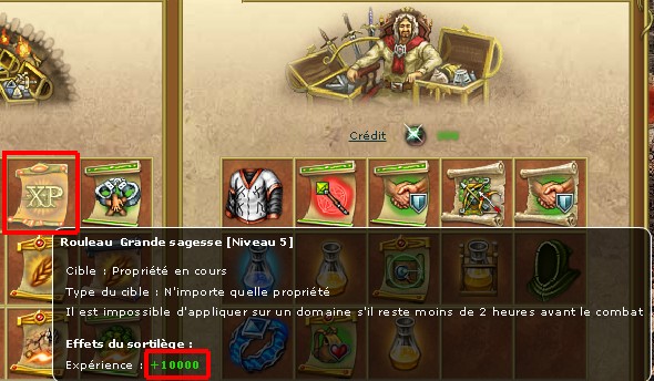 Parchemin d'XP